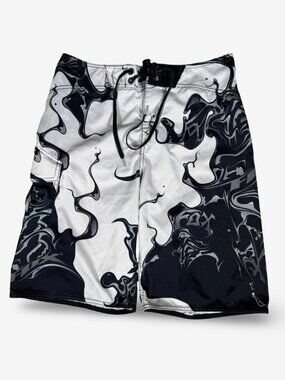 Y2K Fox Racing Full Print Board Shorts